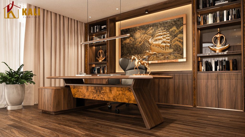 Ban lam viec go oc cho sang trong va dang cap 3