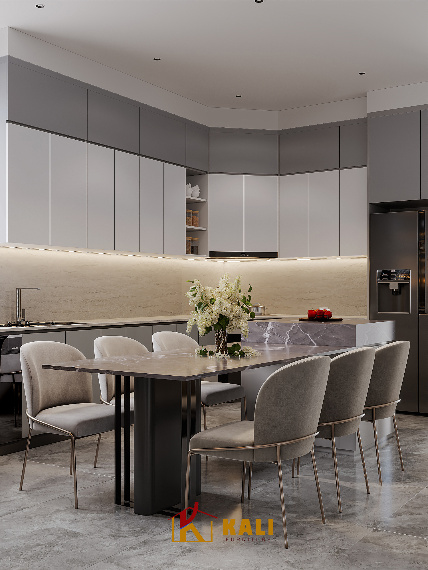 Không gian phòng bếp