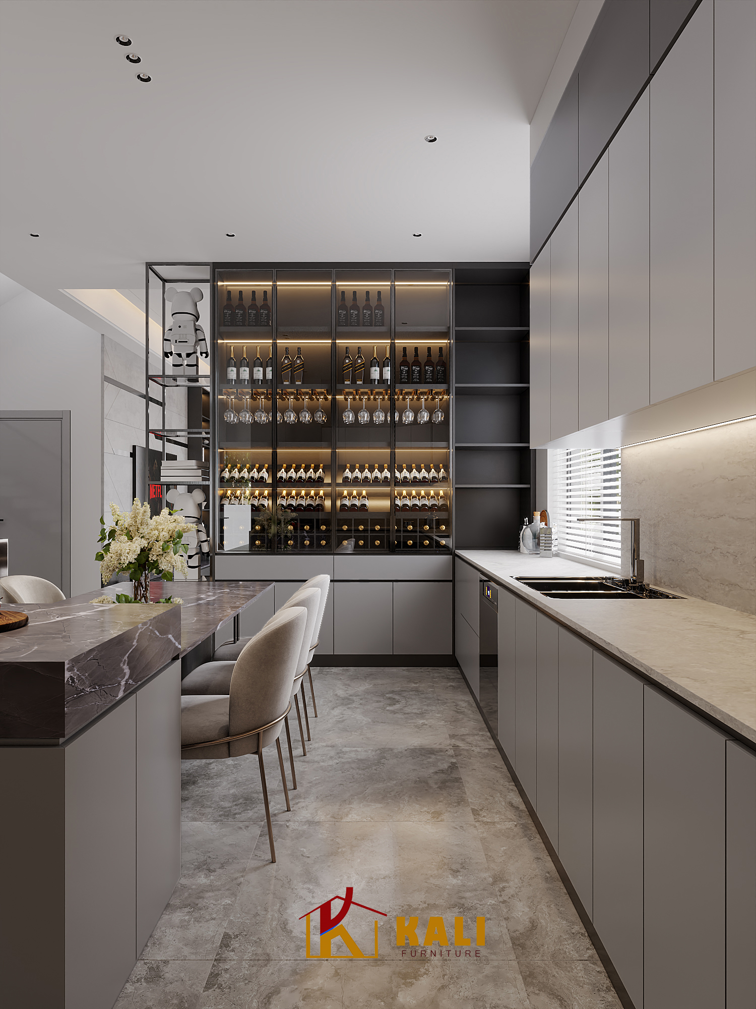 Không gian phòng bếp