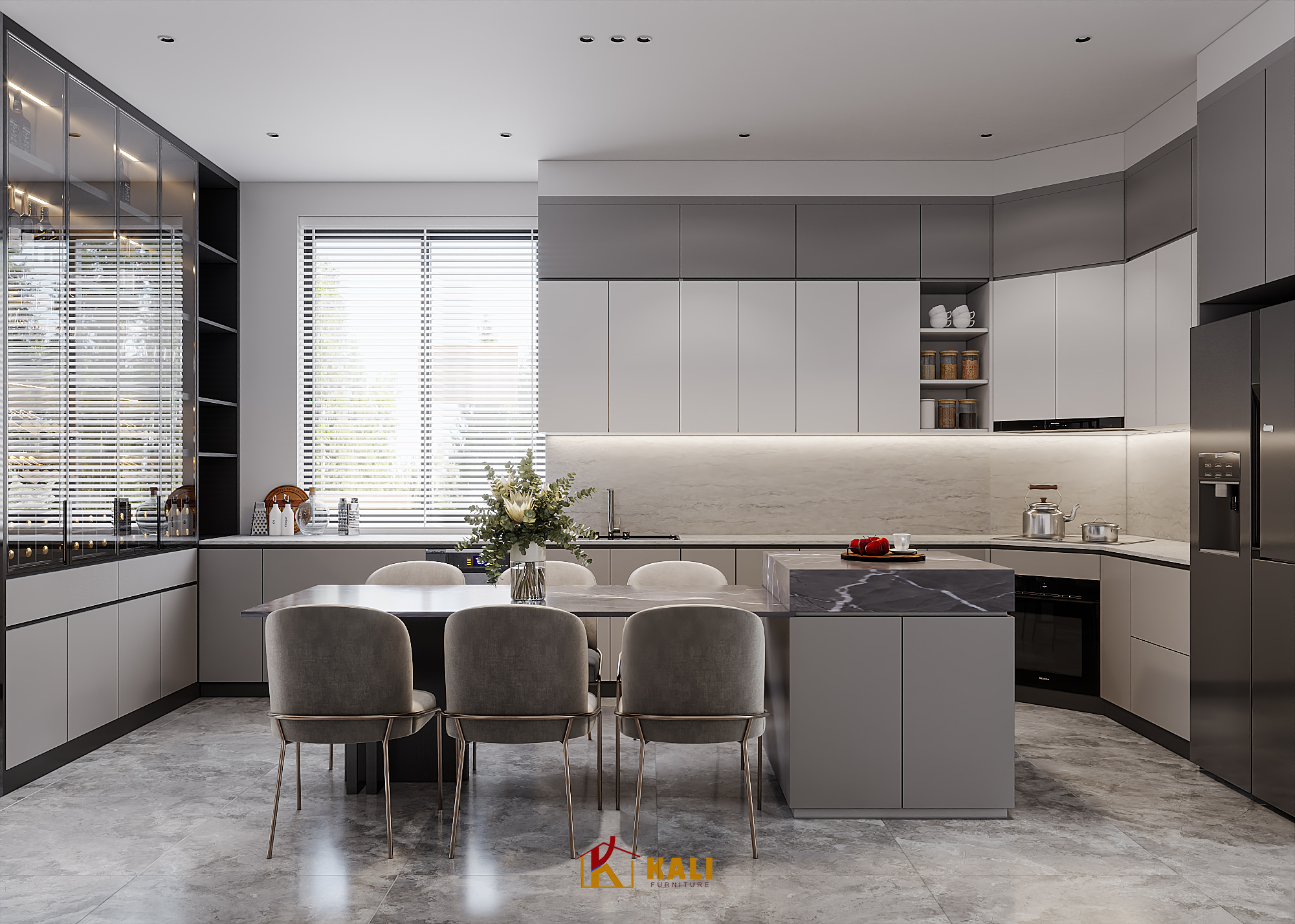 Không gian phòng bếp